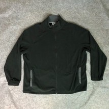 Starter Mens Jacket 2XL XXL Black Fleece Full Zip Casual Outdoor Windbre... - $24.98