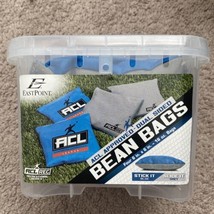 EastPoint-CornHole Bean Bags -Set of 4 ACL Regulation Bags-Dual Sided--BLUE/GRAY - £16.70 GBP