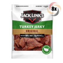 8x Bags Jack Link&#39;s Original Turkey Jerky | 3.25oz | 100% Turkey | 12G P... - £57.58 GBP