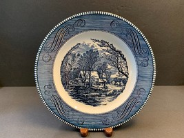 1--Currier and Ives &quot;The Old Grist Mill&quot; 10&quot; Dinner Plates Royal China - £7.63 GBP