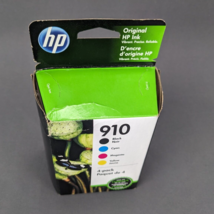 Genuine HP 910 Ink Cartridge 4 Pack Black Magenta Yellow Cyan Exp March 2021 - £38.54 GBP