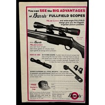 Burris Scopes Print Ad Vintage 1980 Hunting Rifle HiLume Lenses Greeley CO - £7.51 GBP