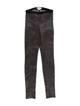 Helmut Lang Stretch Plonge LEATHER Diagonal Seam Leggings Pants Jeans Dk... - $3,081.24 MXN