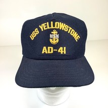 Vintage USS Yellowstone AD-41 SnapBack Cap Dad Hat Adjustable Cap-10 - £11.76 GBP