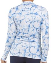 NWT SOFIBELLA Royal Blue & White Long Sleeve Mock Golf Tennis Shirt M L & XL image 2