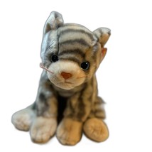 Ty 1999 Beanie Buddies Silver the Striped Cat Stuffed Animal Plush Toy 12&quot; - £20.51 GBP
