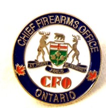 Lapel Cap Hat Pin Chief Firearms Office Of Ontario - £7.19 GBP