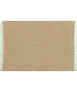 Artisan Handwoven Dollhouse Rug 5"x7" Beige #32, Cotton - $43.50