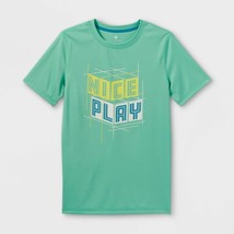 NEW Boys&#39; Short Sleeve &#39;Nice Pay&#39; Graphic T-Shirt - All in Motion™ XXL (18) - £8.04 GBP