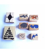 Lot of 8 Mounted Rubber Stamps Educational Home School Arts/Crafts Rewar... - $73.59 MXN