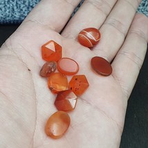 lot 9 Antique carnelian Old Himalayan Indo Tibetan African AGATE cabochons - $87.30