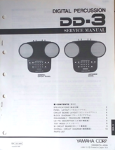 Yamaha DD-3 Digital Percussion Drums Original Service Manual, Schematics... - £9.95 GBP