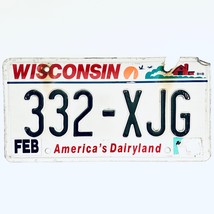  United States Wisconsin Dairyland Passenger License Plate 332-XJG - £13.13 GBP