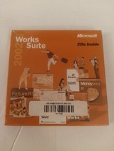 Microsoft Works Suite 2002 CD-ROM Set Brand New Factory Sealed With Word Key - £39.95 GBP