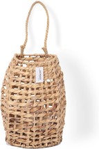 Woven Water Hyacinth Hanging Basket Door Hanging Basket Wall For Home Garden - £35.84 GBP