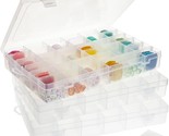 Clear Plastic Bead Storage Containers For Crafts In A 3-Pack With Earring - $35.98