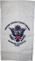 AES (lot of 2) 12x18 US Coast Guard 2ply Double Sided Weathermax Premium Quality - £15.75 GBP