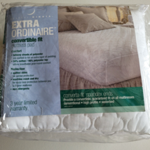 Restful Nights Extra Ordinaire Mattress Pad King Converta Fit Non Allergenic - £29.38 GBP