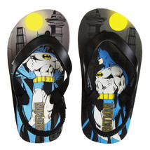 Batman Caped Crusader Dc Comics Flip Flops Beach Sandals Toddler&#39;s Size 9-10 Nwt - £11.82 GBP