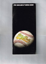 1981 Oakland Athletics A's Media Guide MLB Baseball Henderson Armas Picciolo - $44.55