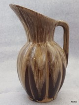 Canuck Evangeline Ware Melon Jug 908 6in Drip Glazed Canadian Pottery - £31.58 GBP