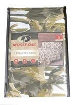 Mossy Oak Moose Standard Queen Pillowcases Cabin Lodge Hunting 20x30 Camp Rustic - £21.05 GBP