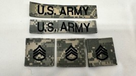 U.S. Army Patches 2 “Us Army + 3 Staff Sergeant Patches E6. Lot Of 5 - £15.78 GBP