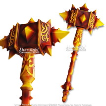 32” Sulfuras Hand of Ragnaros Fire Lord WoW Foam Hammer Fantasy Video Game Prop - £29.26 GBP