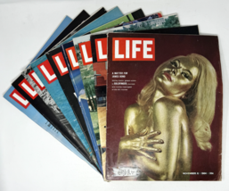 Lot of 9 Vintage Life Magazines - James Bond Goldfinger November 6, 1964 + More - £28.27 GBP