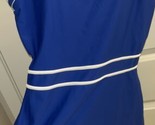 SHORE SHAPES Womens One-piece Swim Dress Size 16 sporty blue white lines... - £33.11 GBP