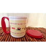 Campbells Soup Plastic Mug with Lid 12oz Microwaveable  Vintage - $150.36 MXN