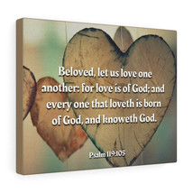  1 John 4:7 Love One Another Bible Verse Canvas Christian Wall A - £59.77 GBP+