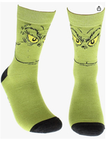 Dr Seuss The Grinch Grinchmas Adult Holiday Crew Socks - $19.00