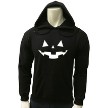 Nwt Halloween Pumpkin Face Scary Dark Horror Graphic Men&#39;s Hoodie Sweatshirt - £18.42 GBP