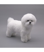 Animal decoration handmade plush toy companion dog Bichon Frise - £59.62 GBP