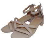 EILEEN FISHER Noni Leather Criss-Cross Front Ankle Strap Shoes sz 8.5 Ne... - $34.61