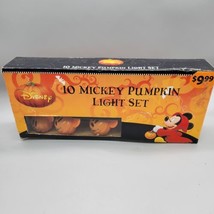 Disney Mickey Mouse Set of 10 Pumpkin Lights Halloween tested and works - $34.64