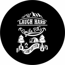 Laugh Hard, Camp Often Spare Tire Cover ANY Size, ANY Vehicle, RV, Camper - £90.85 GBP