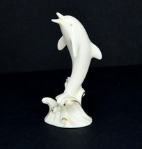 Vintage Lenox  Dolphin White And Gold Trimmed Porcelain - £11.95 GBP