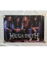 1992 Megadeth Compte à Rebours Pour Extinction Capitol Original Promo Af... - $41.73