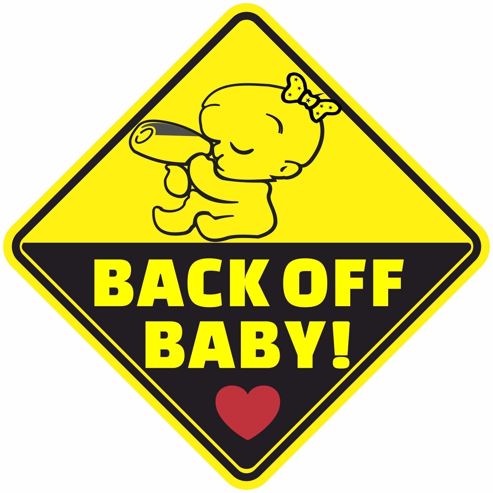 BABY ON BOARD GIRL GIRLS BABIES PREGNANT ASSORTED DECAL STICKER BUY 2 GE... - $2.95