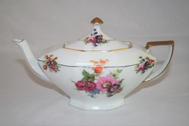 Victoria Czechoslovakia 2592 Maytime 3 cup Floral Teapot - £62.75 GBP