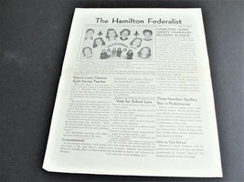 The Hamilton Federalist-Junior High School -Cleveland, Ohio-May 1940 New... - £7.49 GBP
