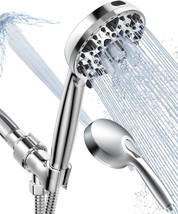 Shower Head With Handheld 7 Settings High Pressure, Built-In Power Wash ... - £24.58 GBP