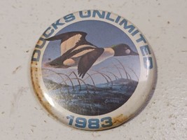 Vintage 1983 Ducks Unlimited Pinback Button - £3.15 GBP