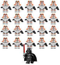 21pcs/set Star Wars Darth Vader &amp; 432nd Strike Force Clone Troopers Mini... - £21.93 GBP