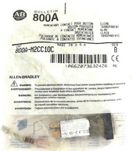 NEW ALLEN BRADLEY 800A-M2CC10C PUSH BUTTON CLEAR 800AM2CC10C, SER. B - £55.11 GBP