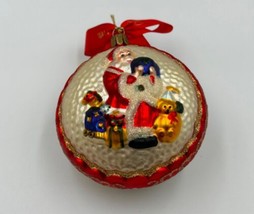Waterford Nostalgia Santa Holding Globe Christmas Ornament - £31.96 GBP