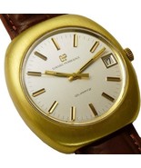 GIRARD-PERREGAUX 18K Gold Filled Large 39mm Mens Quartz Watch w/ Crocodi... - $12,255.34 MXN