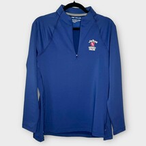 NWT PETER MILLAR navy UPF50 1/4 zip long sleeve top Jim Bean Logo size l... - $66.76